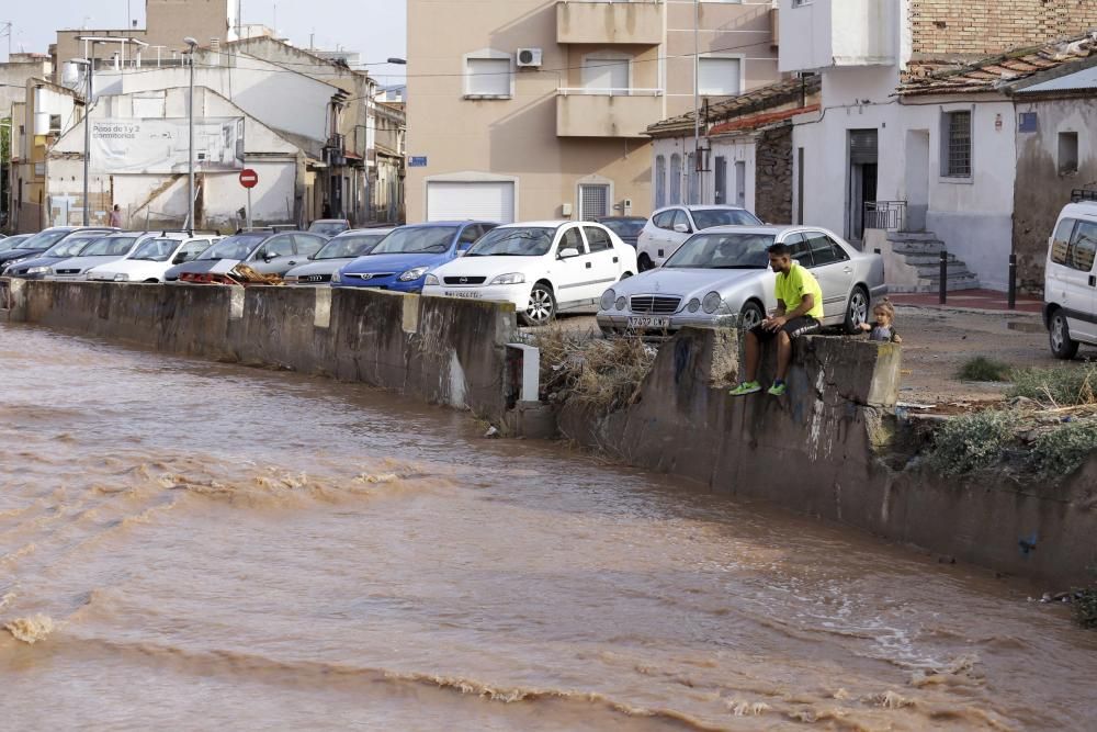 Imágenes de la lluvia en Murcia