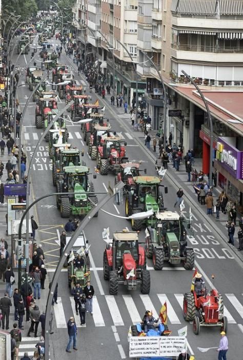 Así ha sido la manifestación de los agricultores en Murcia (II)