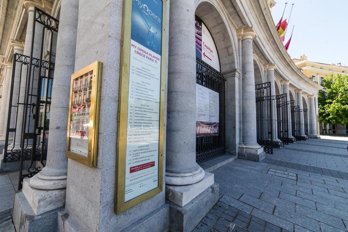 Fachada del Teatro Real de Madrid.