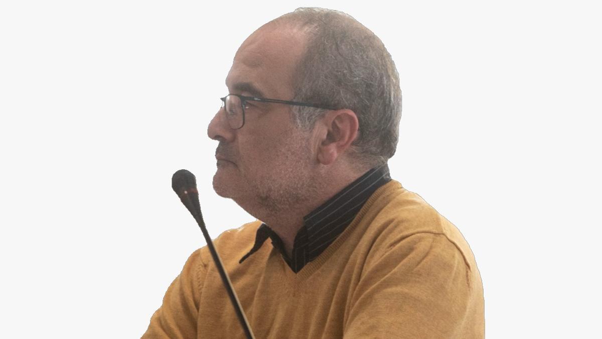 Luis Salvador en un pleno de Canet.