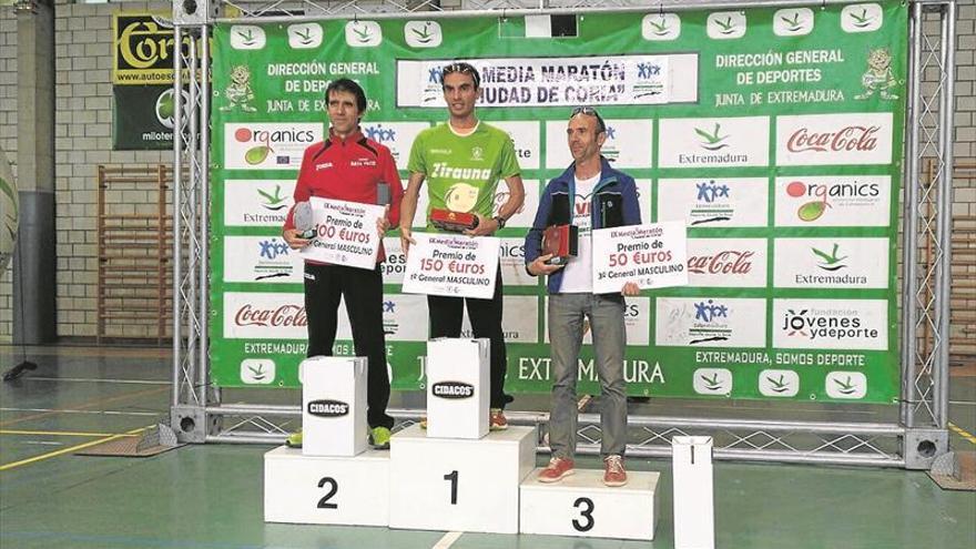 Roberto Jiménez gana la IX Media Maratón de Coria entre 160 corredores