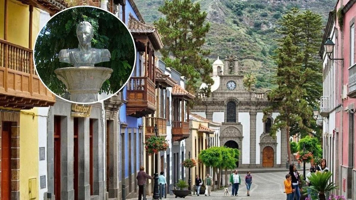 La plaza de Gran Canaria que esconde una historia de amor y tragedia ligada a Simón Bolívar