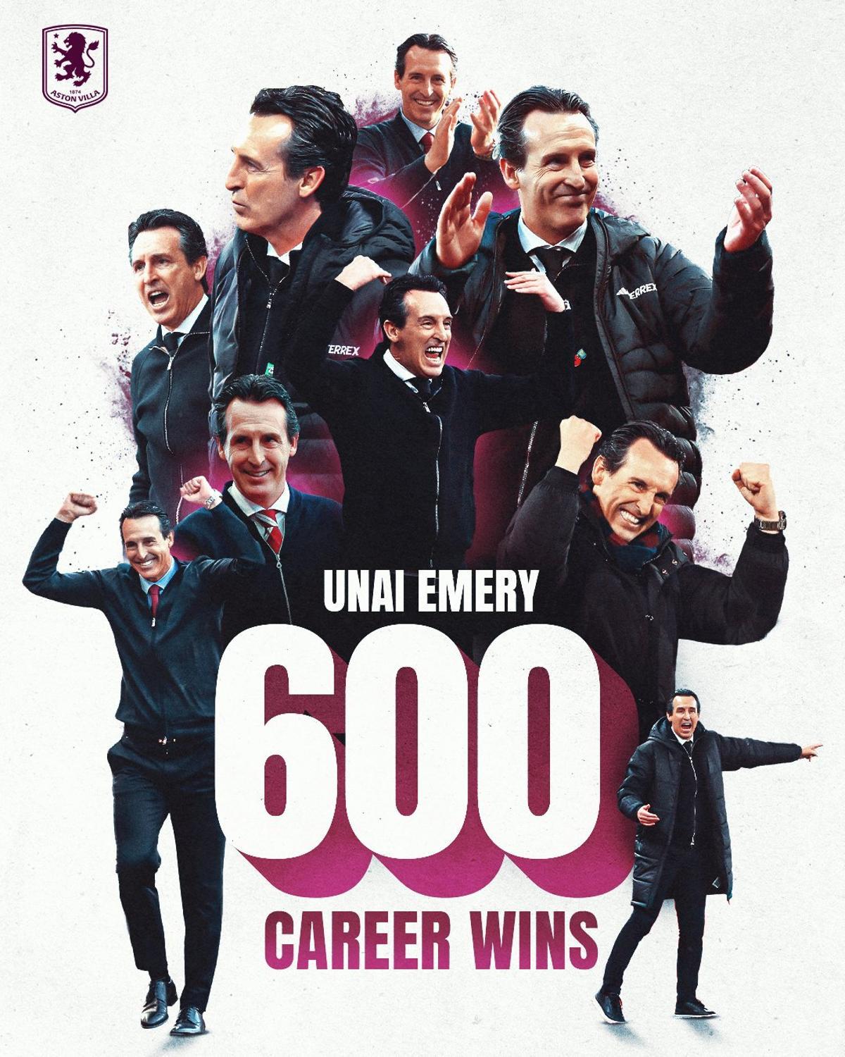 Contra el Liverpool, Emery sumó la victoria número 600 de su carrera