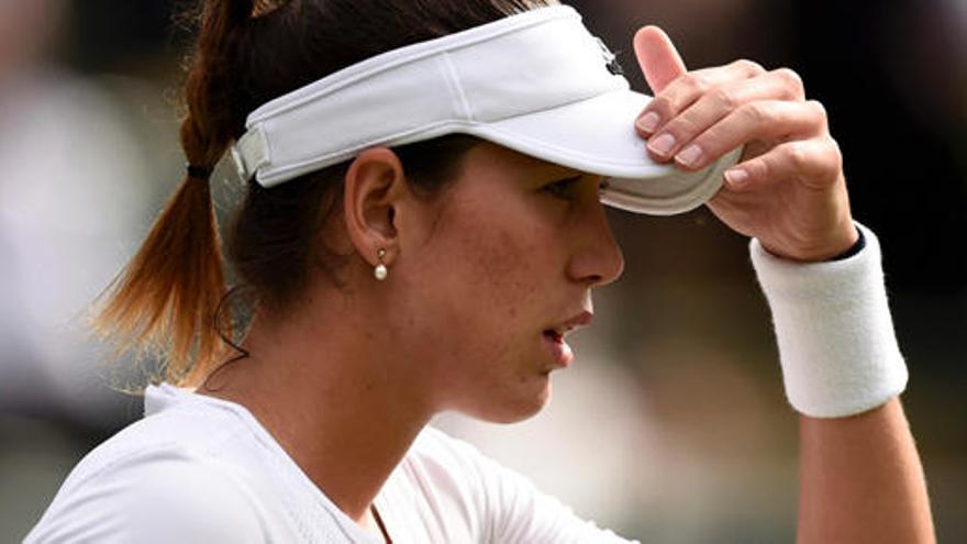 Muguruza, durante un momento del partido.