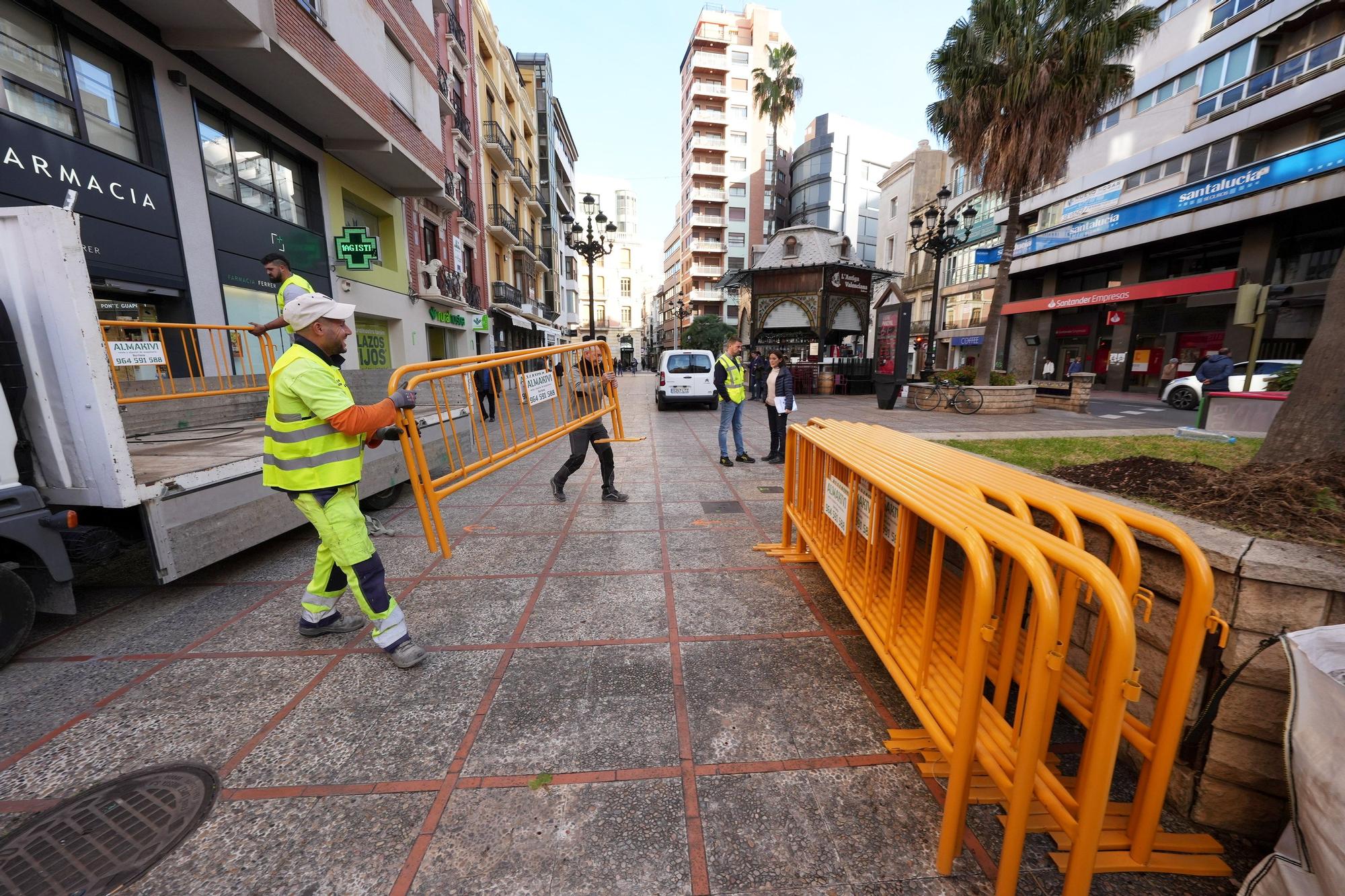 Arranca la transformación de la plaza de la Paz de Castelló en un espacio diáfano más peatonal y accesible