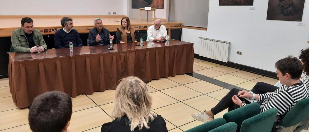 La reunión del grupo de desarrollo del Alto Nalón, ayer.