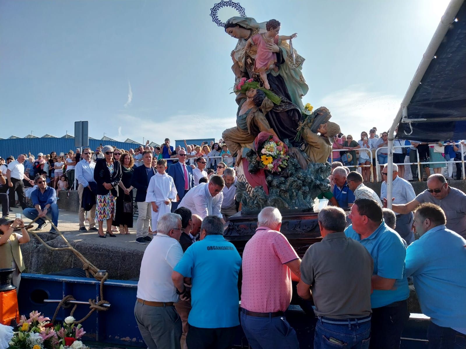 Las celebraciones en honor a la Virgen del Carmen en O Morrazo. La procesión en Bueu