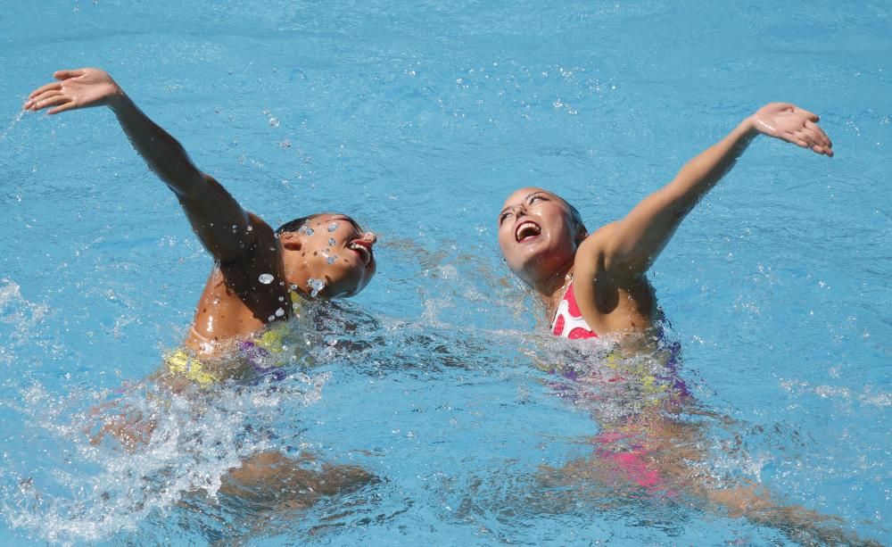 El ejercicio de Gemma Mengual y Ona Carbonell en su debut en Río.