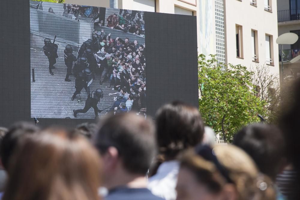 Inauguració de la plaça U d'Octubre de 2017 de Girona