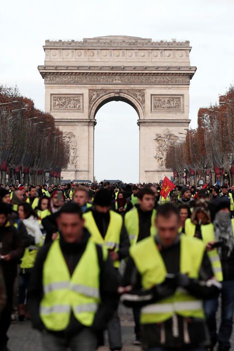 Protesta de los 'chalecos amarillos' en París