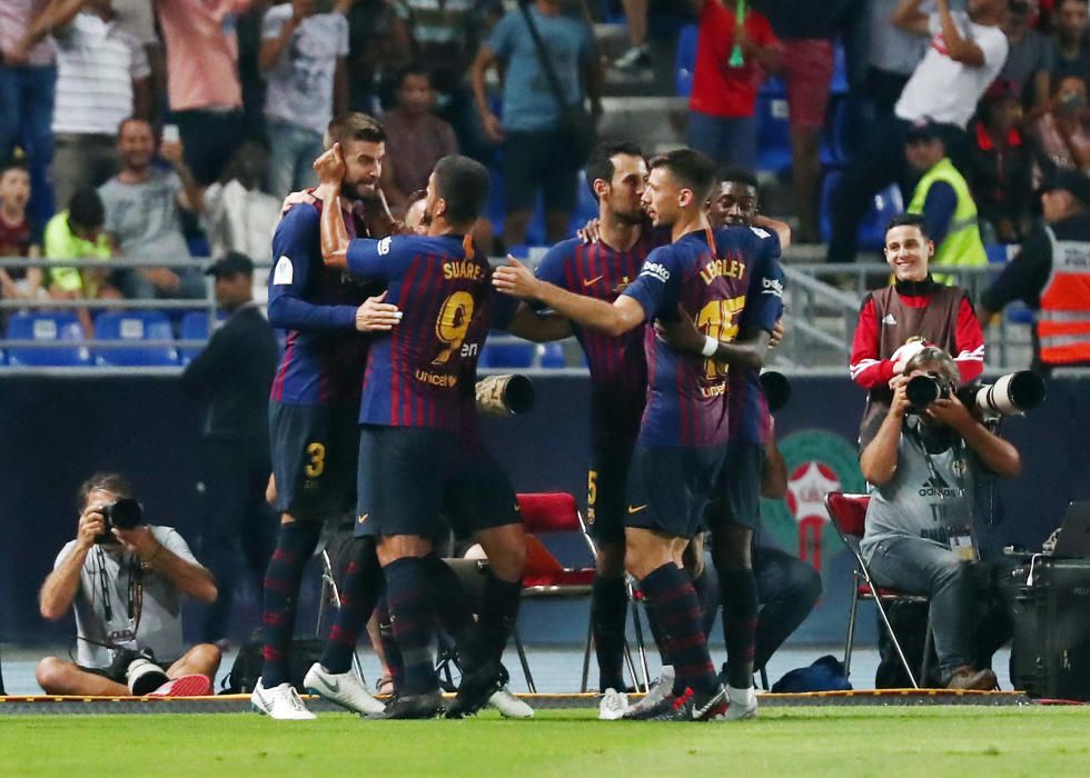 El Sevilla-Barça de Supercopa, en imágenes