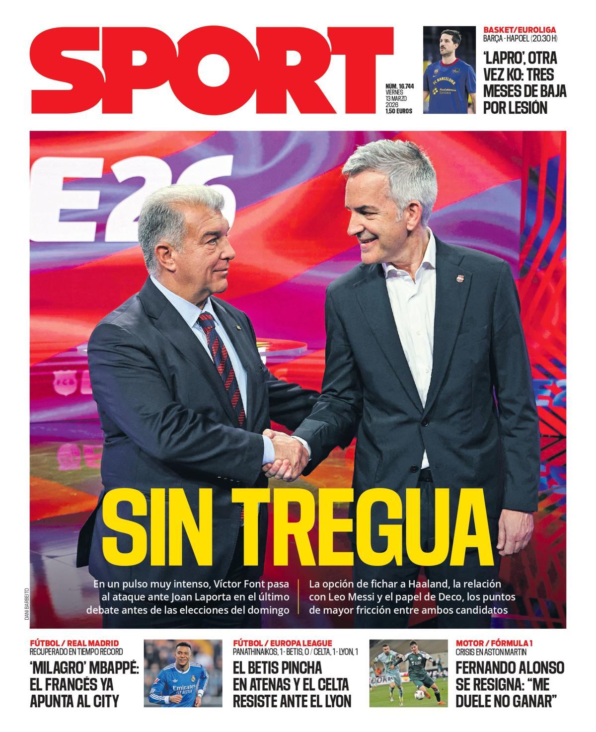 Las portadas de la prensa deportiva de hoy