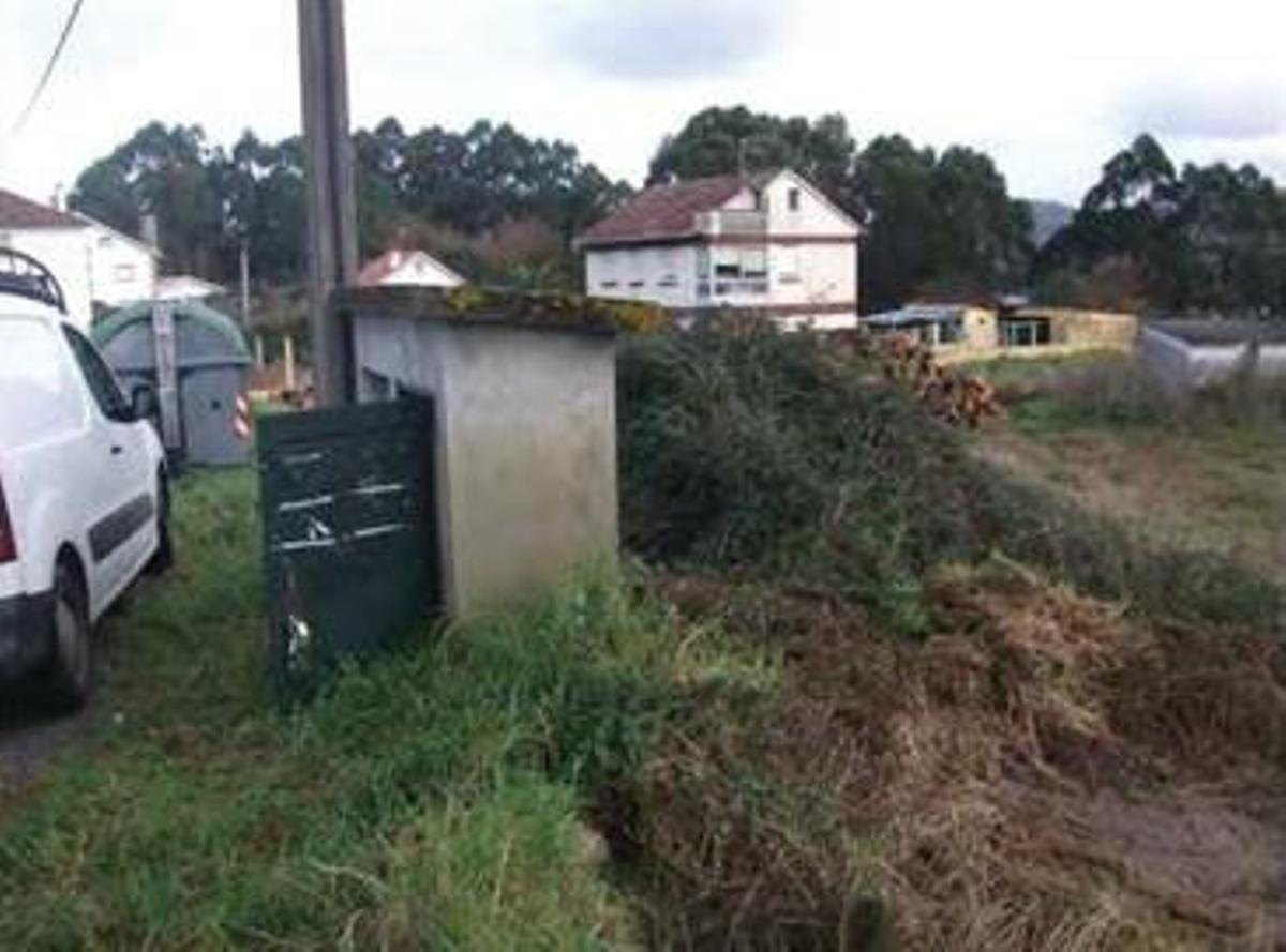 Estación de bombeo en Estrada de Pinténs.