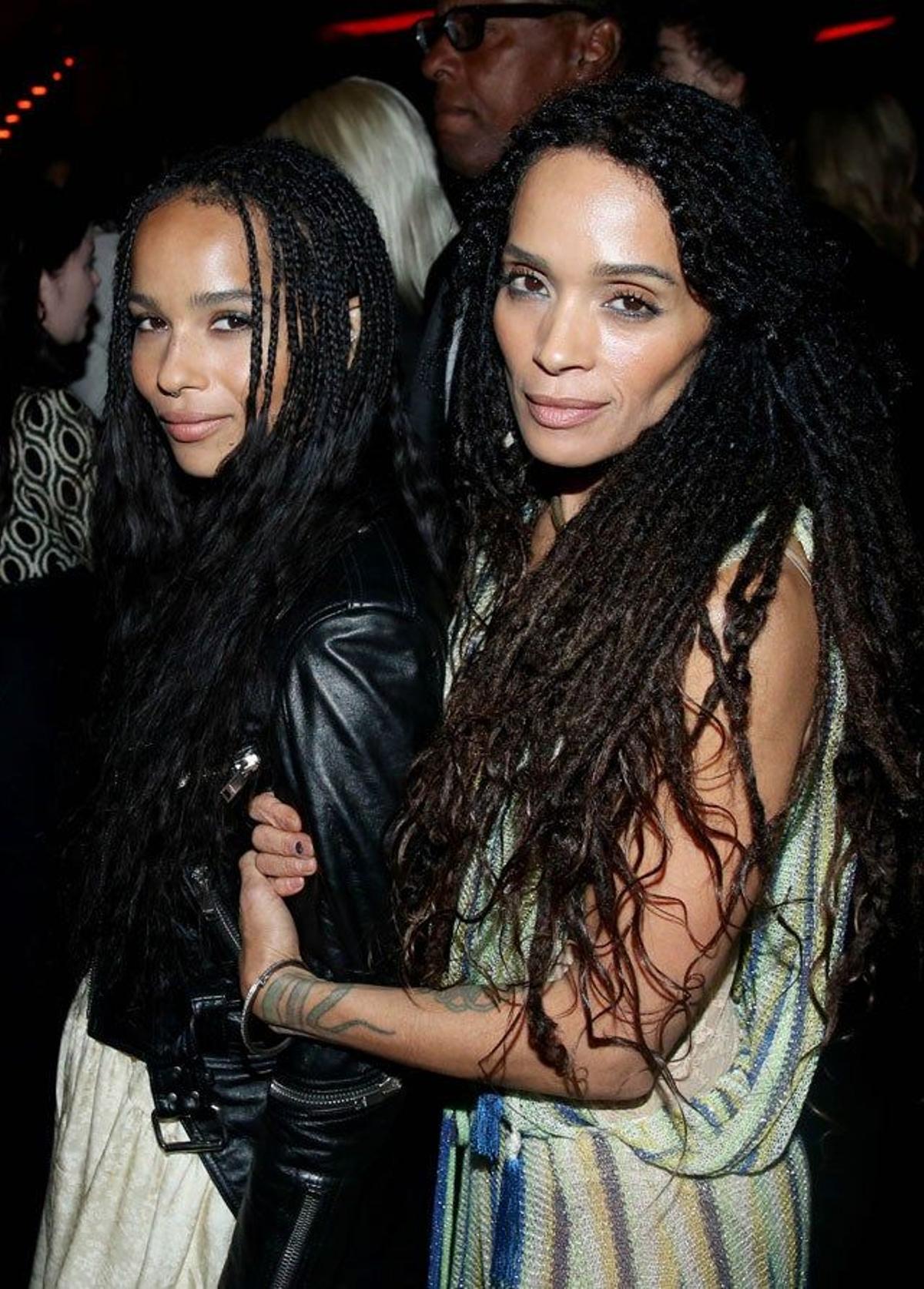 Zoe Kravitz y Lisa Bonet, en el evento de Saint Laurent en The Palladium de Hollywood.