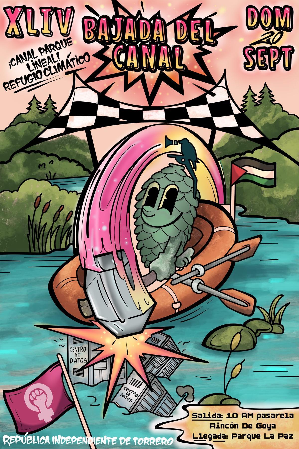 Cartel anunciador de la Bajada del Canal 2026.