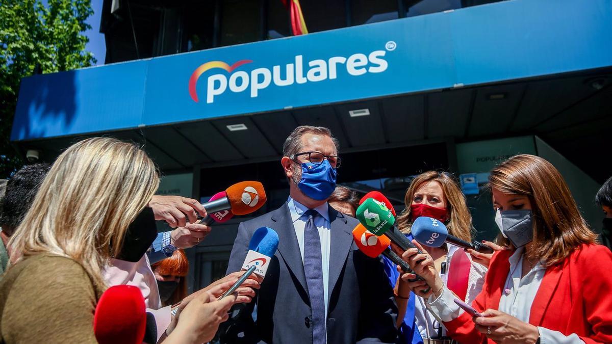 El portavoz del PP en el Senado, Javier Maroto.