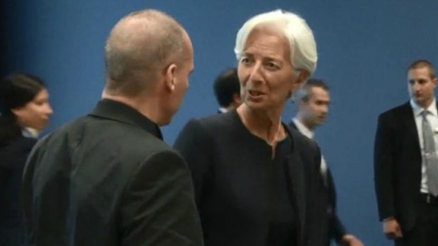 Lagarde, a Varufakis: &quot;Hola, soy la criminal en jefe&quot;