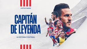 Imagen con la que el Atlético hizo oficial la renovación de Koke hasta 2025.