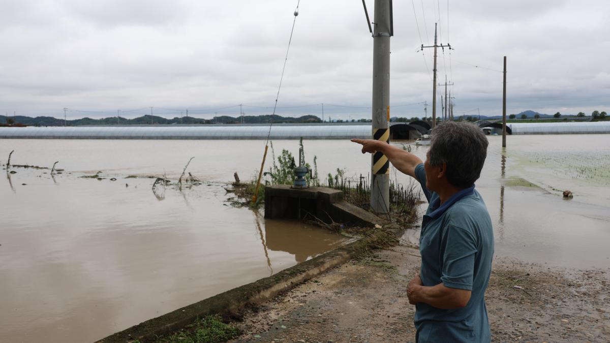 Inundaciones en Corea del Sur.