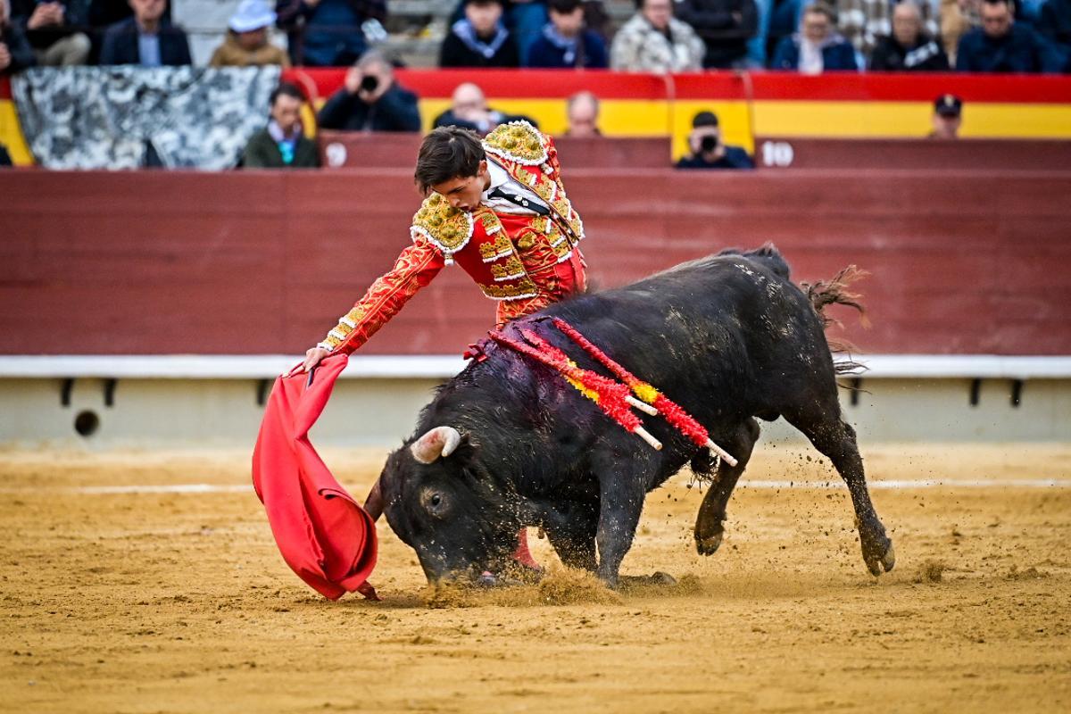 Íker de Virgilio, a hombros  en la novillada sin picadores