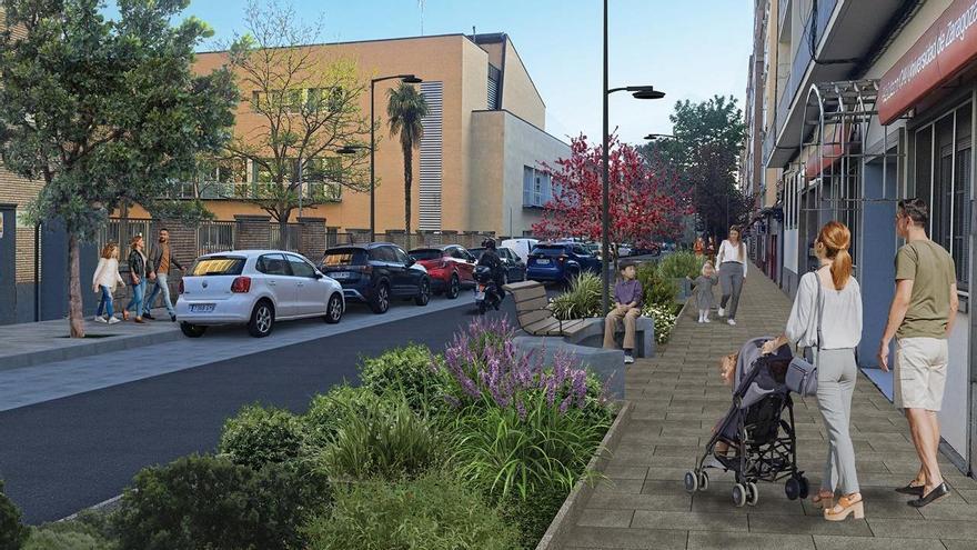 Aspecto que tendrá la calle Pedro Cerbuna después de su reforma.