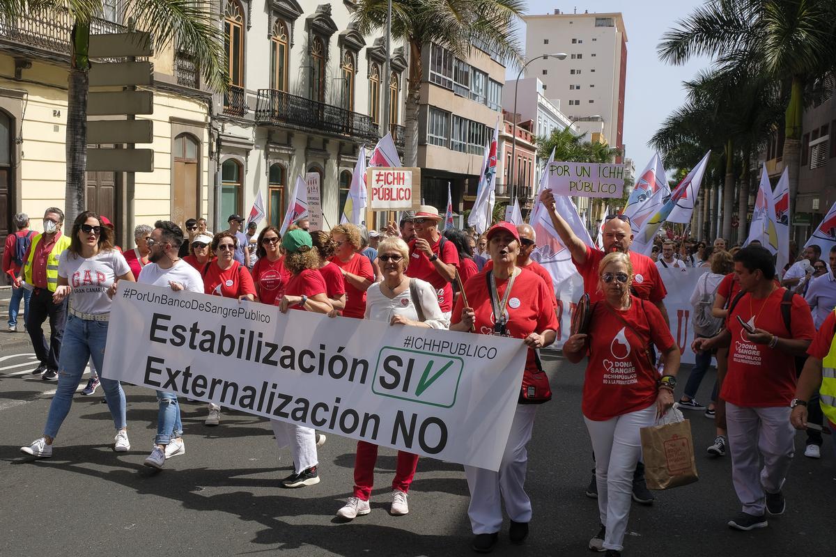 Manifestación en Gran Canaria en defensa de la sanidad pública Manifestación en Gran Canaria en defensa de la sanidad pública
