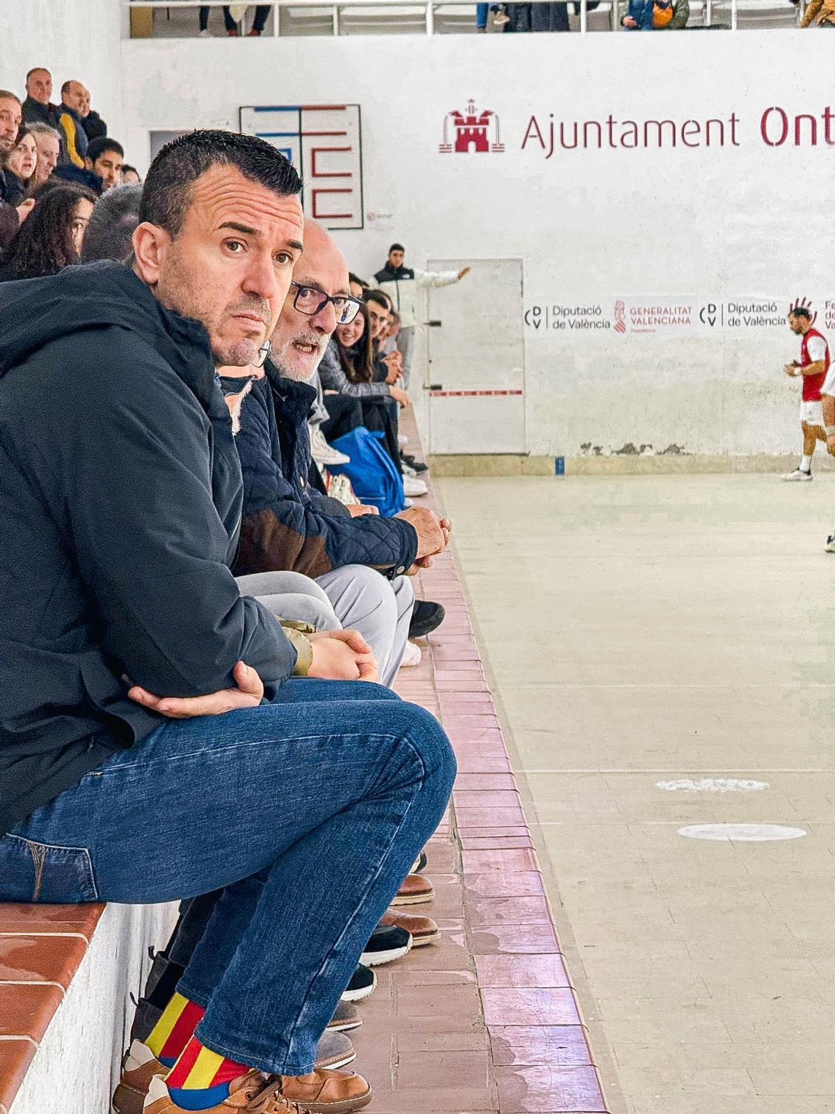 El president de la Diputació de València, Vicent Mompó, presenciant les finals