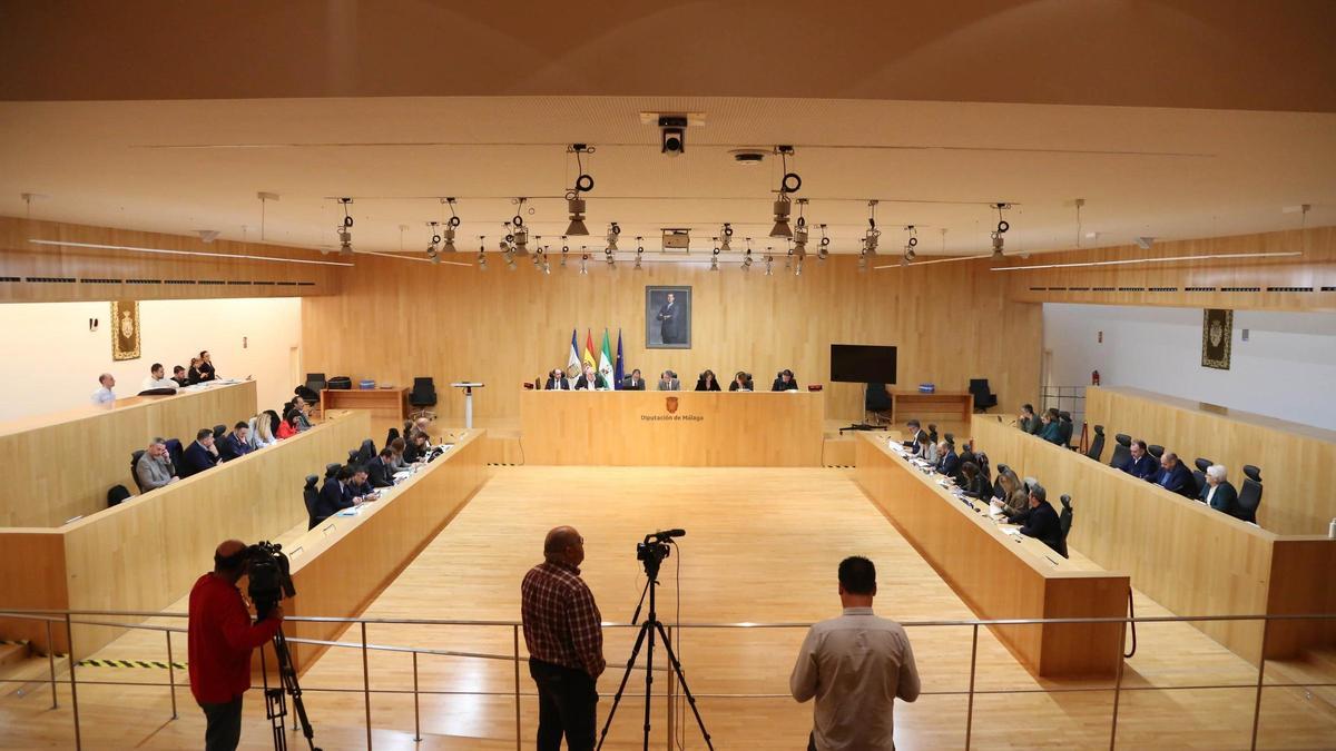 Imagen de archivo de un Pleno de la Diputación.