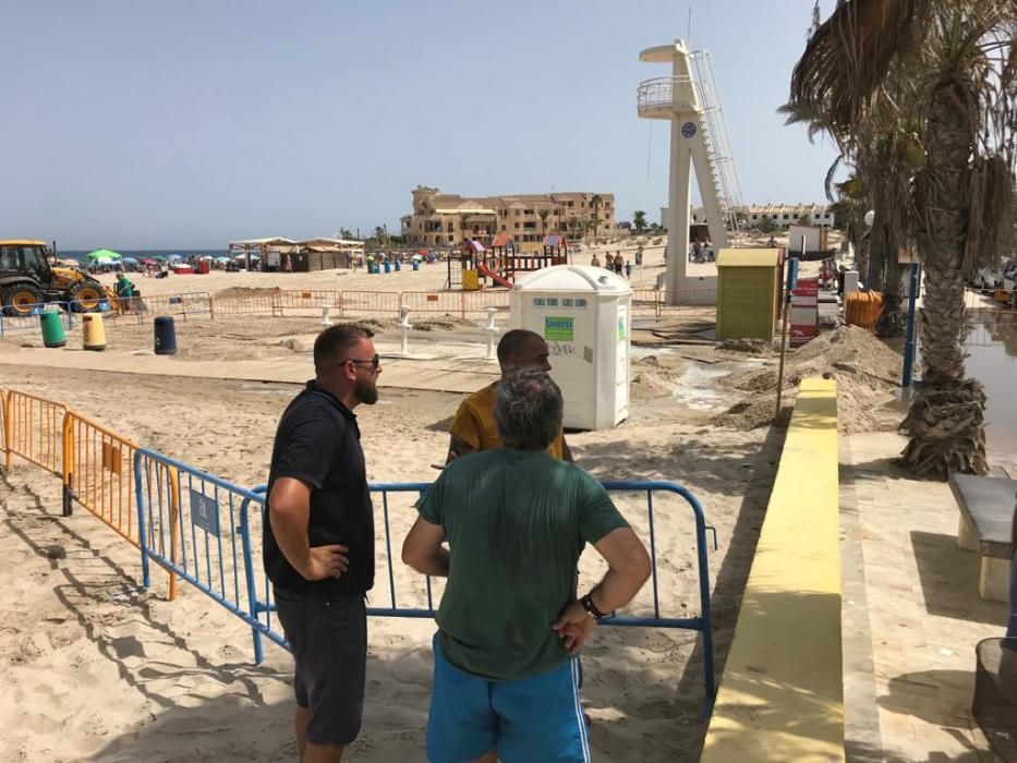 Vertido de aguas fecales en Orihuela Costa