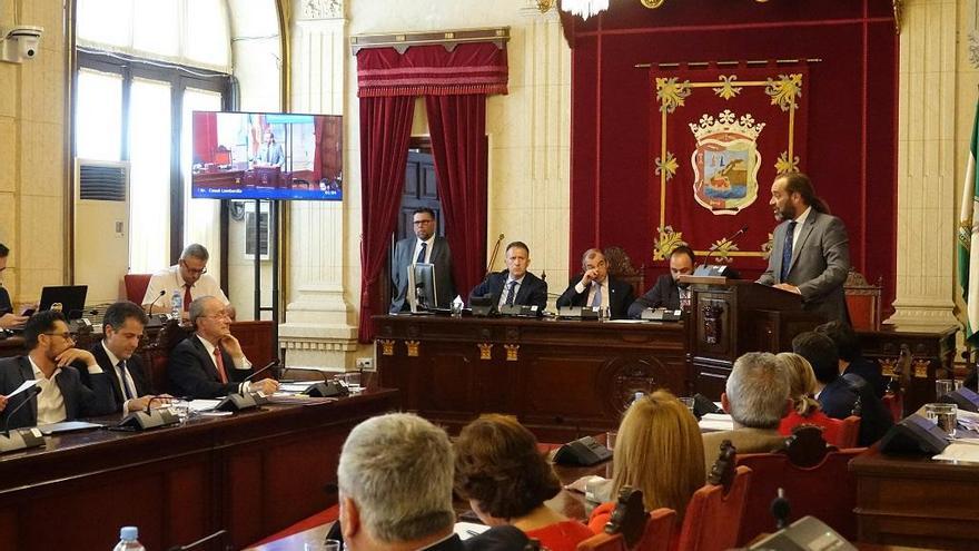 Intervención de Juan Cassá, portavoz del grupo municipal de Ciudadanos en el Ayuntamiento, que ayer asistía a su primer Debate sobre el estado de la ciudad.