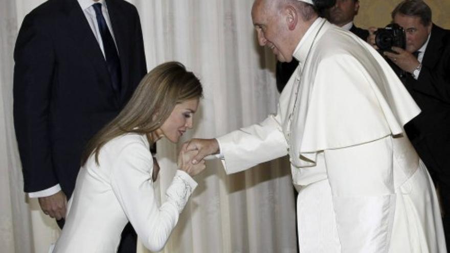 Los Reyes de España con el papa Francisco en el Vaticano