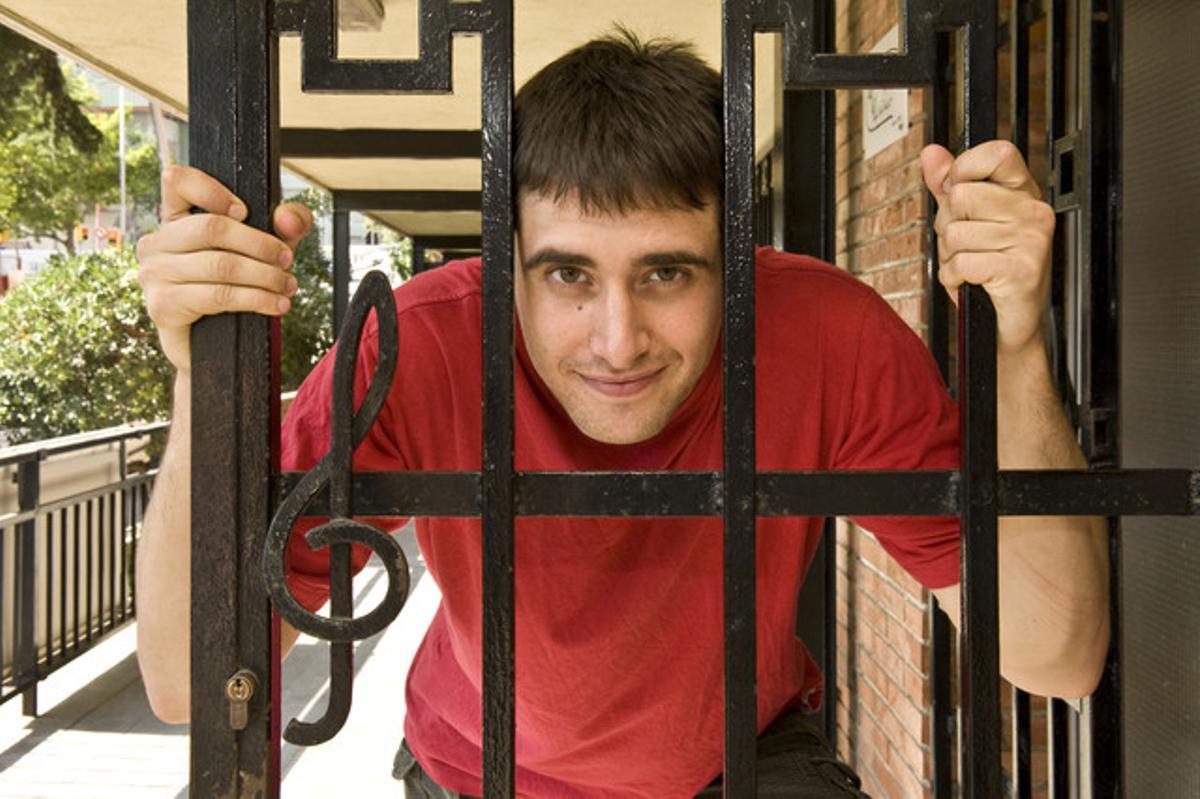 Llorenç González, a l’Escola de Música. Llorenç González, a l’Escola de Música.