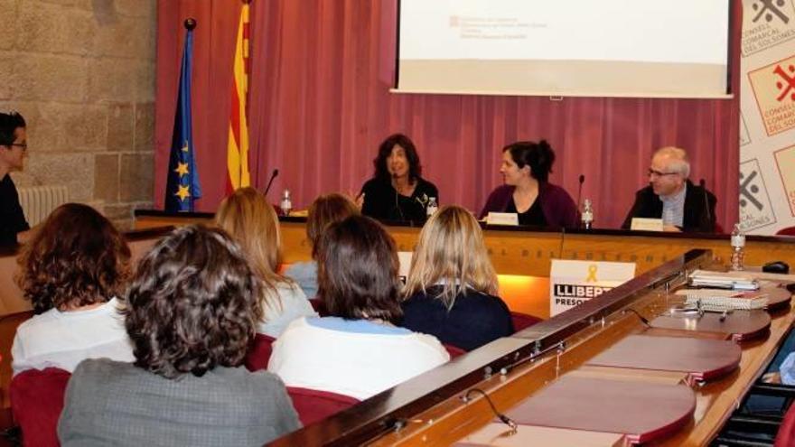 Sala de plens del Consell Comarcal durant la presentació