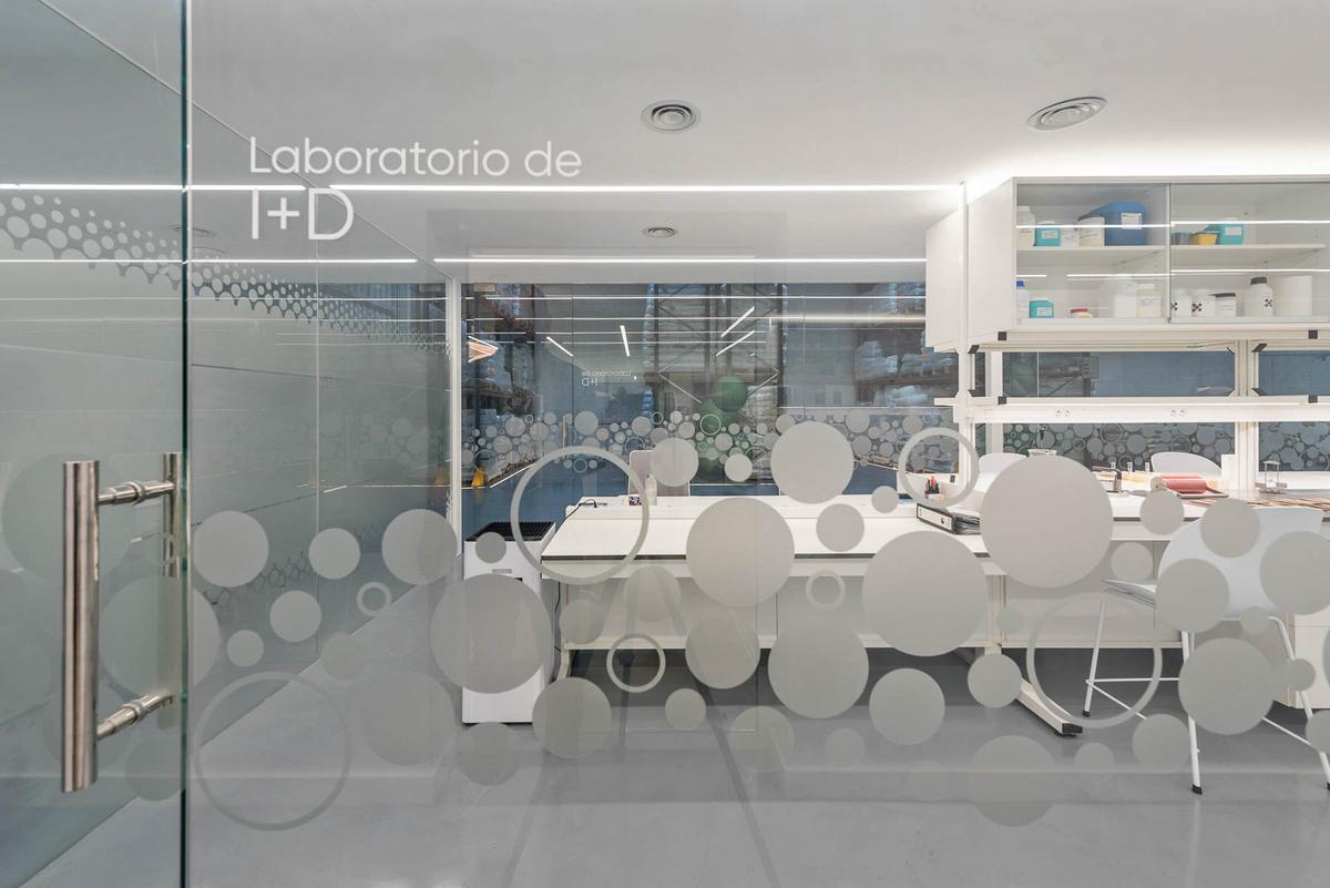 El laboratorio de investigación de la compañía.