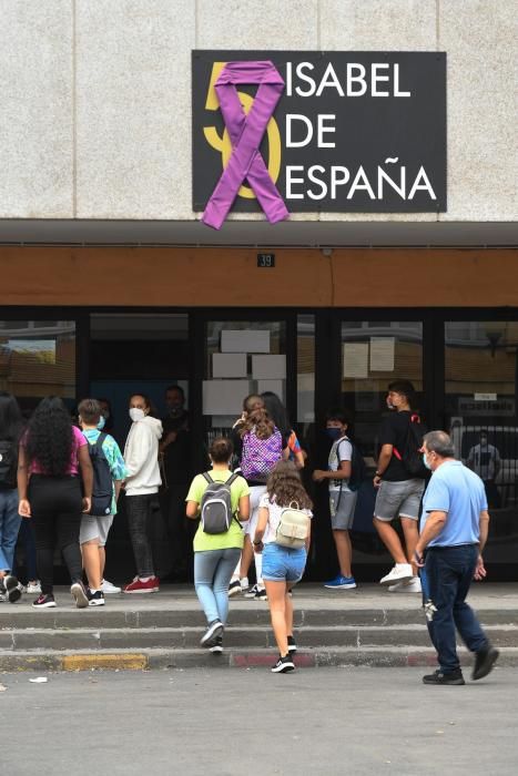 Vuelta al cole de los alumnos de Secundaria