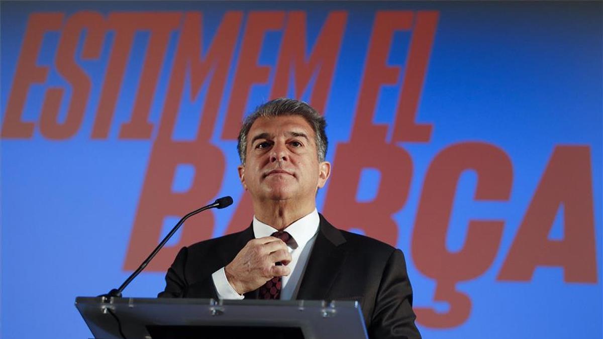 Laporta, presenta su propuesta de Ciutat Barça