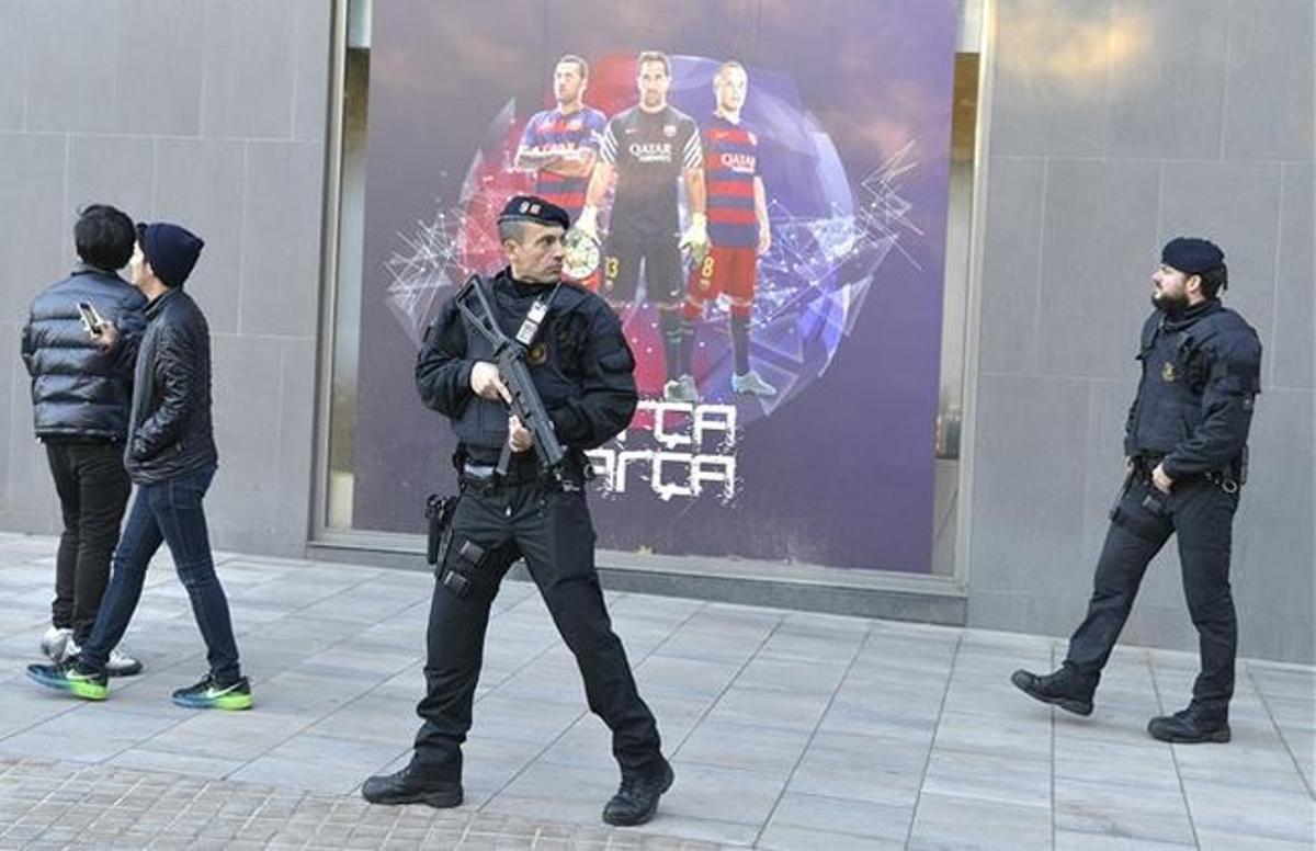 Mesures extraordinàries de seguretat al Camp Nou