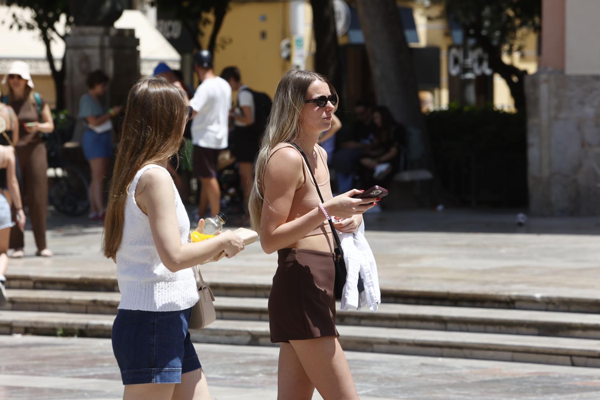 Las altas temperaturas protagonizan la jornada del sábado en València