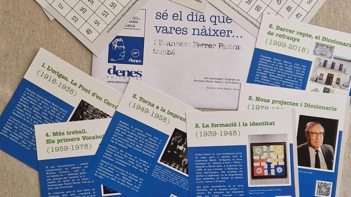 El material sobre la celebració de l'aniversari del famós lexicògraf valencià Francesc Ferrer Pastor.