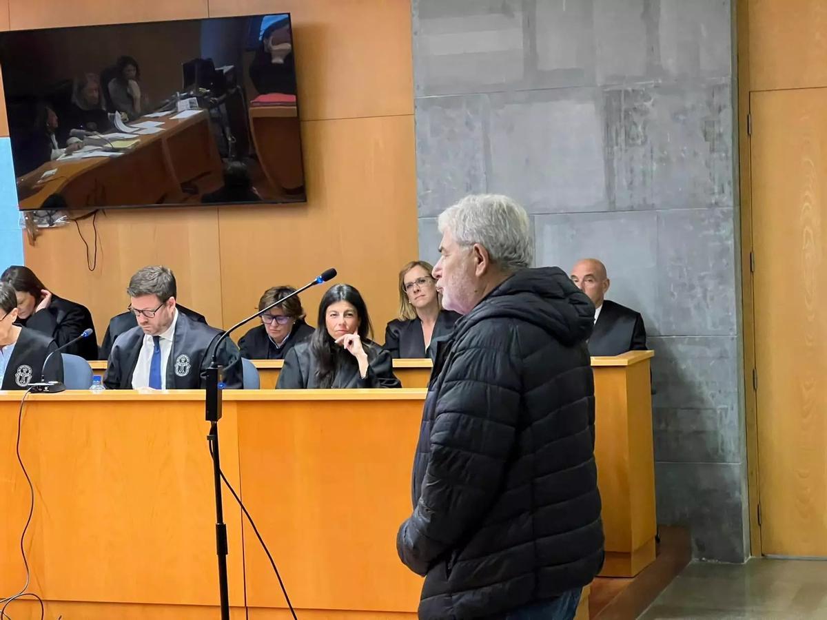 Oubiña, durante su declaración.