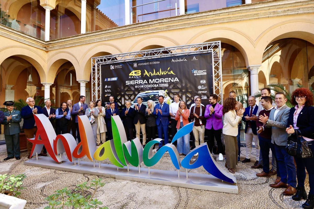 La presentación institucional del 43º Rally Sierra Morena, en la Delegación Provincial de Cultura de la Junta de Andalucía.