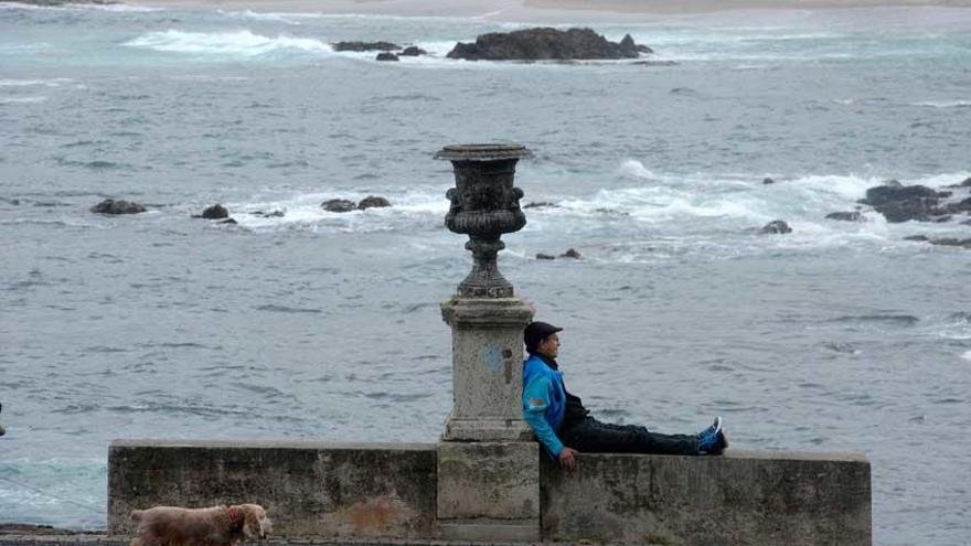 Jornada de temporal costero en A Coruña.