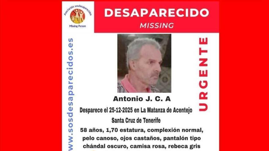 Body Found in North Tenerife Believed to Be Missing Man