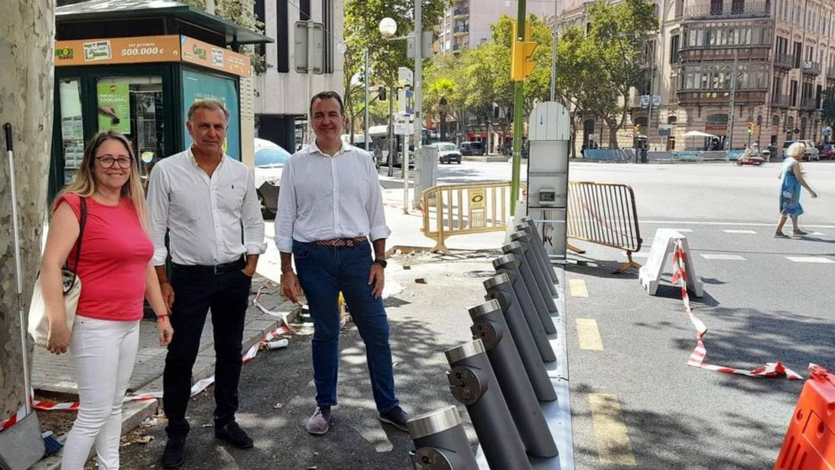 Los nuevos soportes de las bicicletas de Bicipalma.