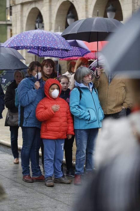 Manifestación contra la contaminación en Avilés