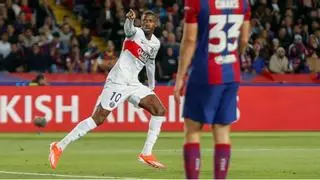 Dembélé silenció Montjuic en el 40'