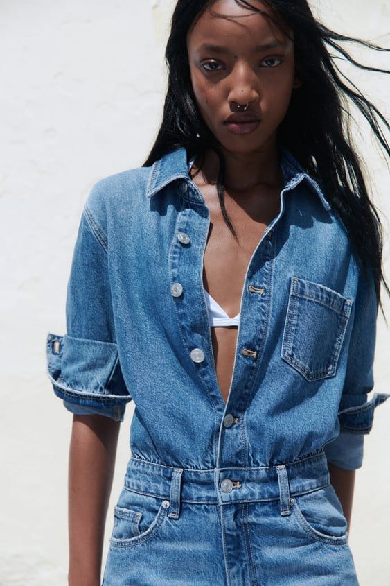 zara mono denim