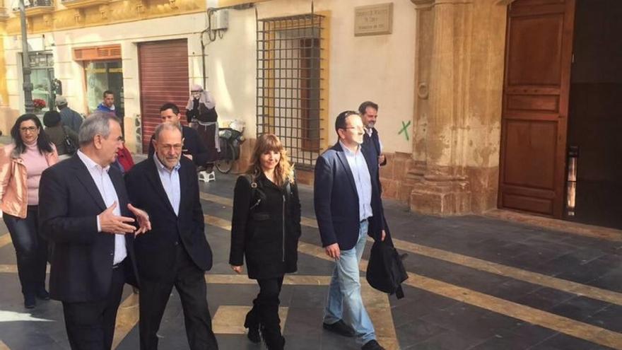 Javier Solana, junto a Tovar y Marisol Sánchez Jódar.