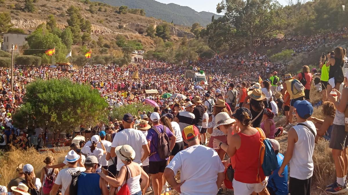 El Collao, enclave donde se formaliza la cesión de la patrona de Hondón de las Nieves a Aspe para que sea festejada.