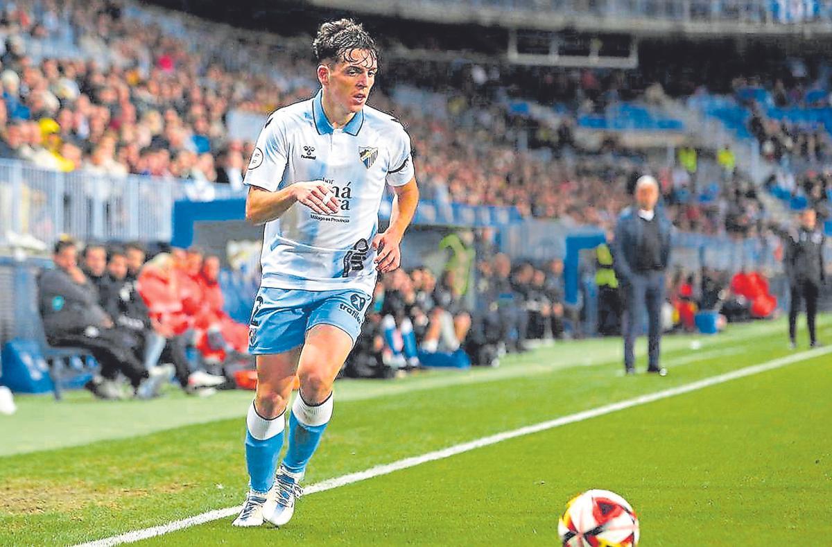 Jokin Gabilondo, en un partido con el Málaga.